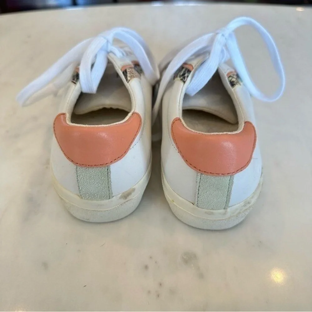 Madewell Sidewalk Low-Top Sneakers in Snake Embossed Leather: Wave Edition Size - Picture 3 of 10
